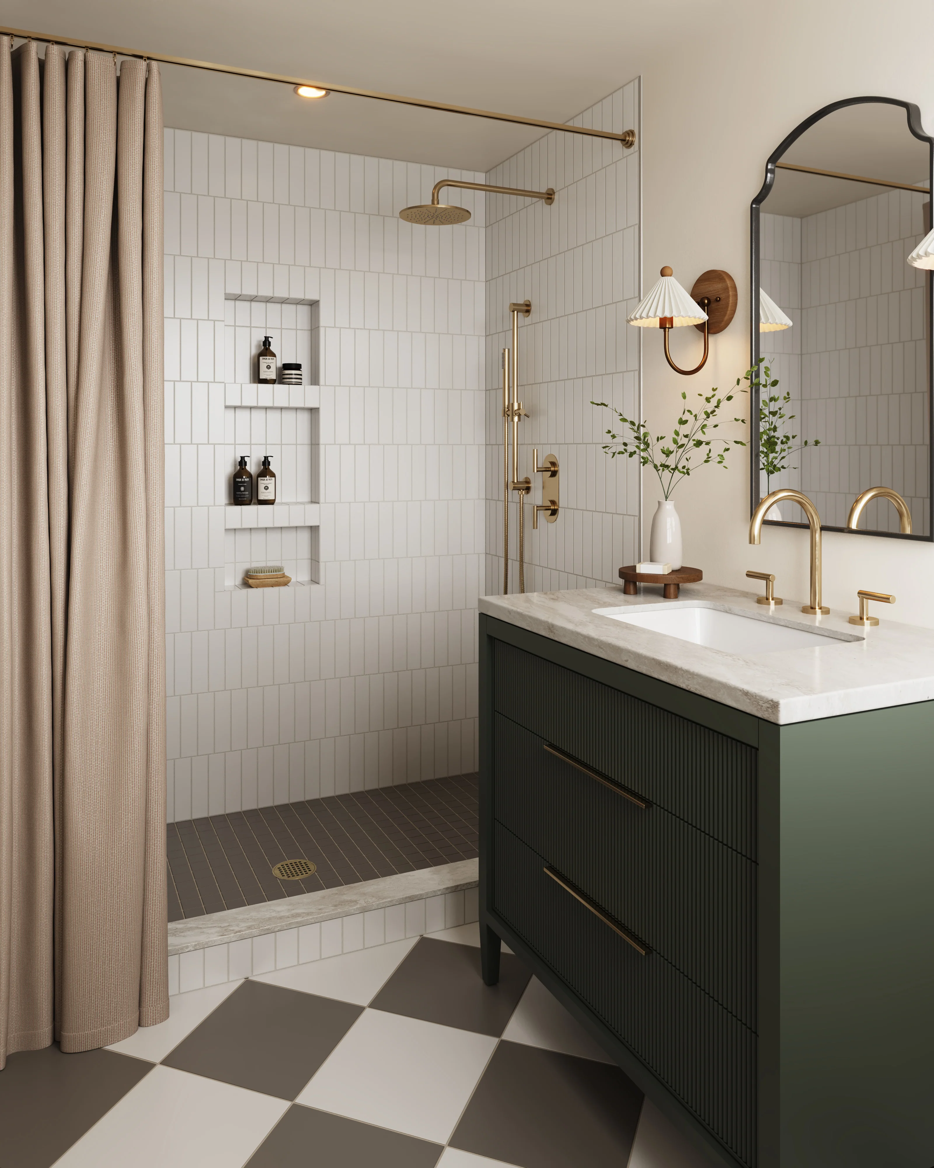 2x8 Natural Press Ceramic Tile in Salt Creek Matte - Rockland Interiors Inc.