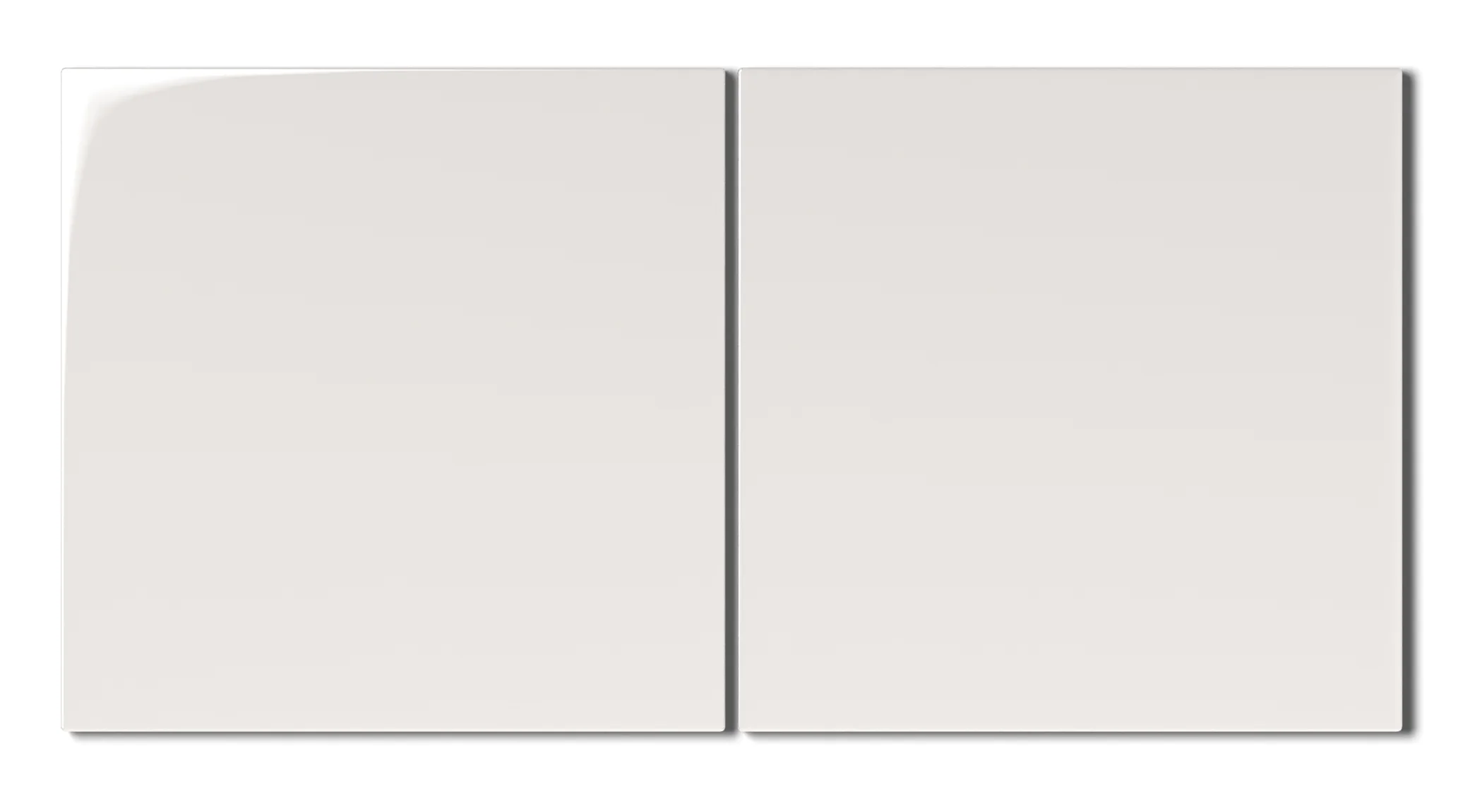 12x12 Natural Press Ceramic Tile in Flake White Gloss - Rockland Interiors Inc.