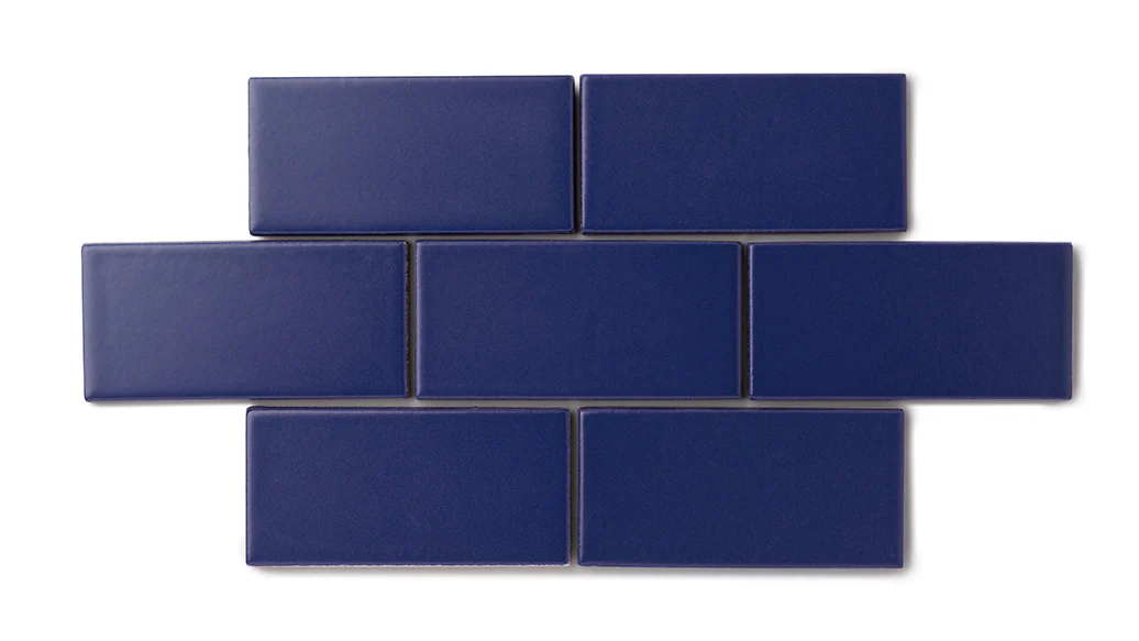 12x12 Natural Press Ceramic Tile in Ultramarine Matte - Rockland Interiors Inc.