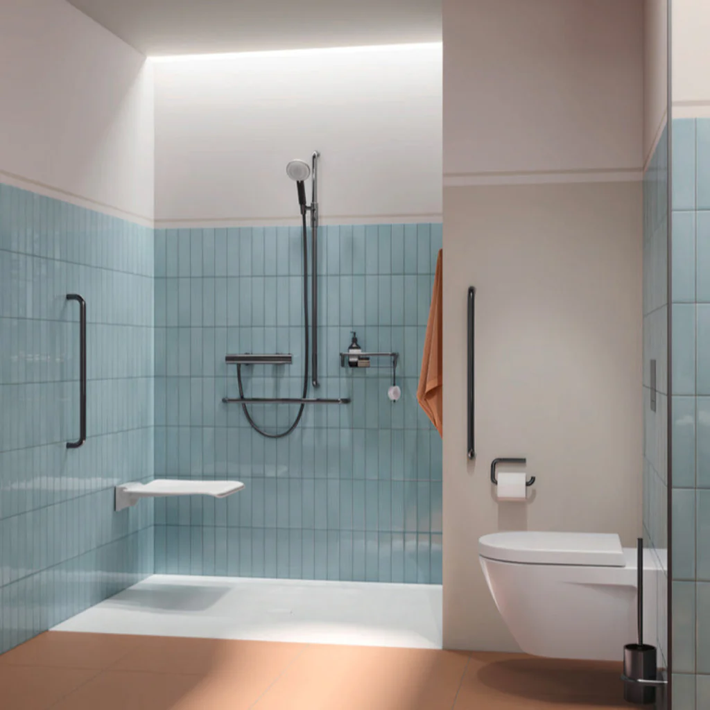 Hewi 480 Rail With Magnetic Shower Head Holder - Rockland Interiors Inc.