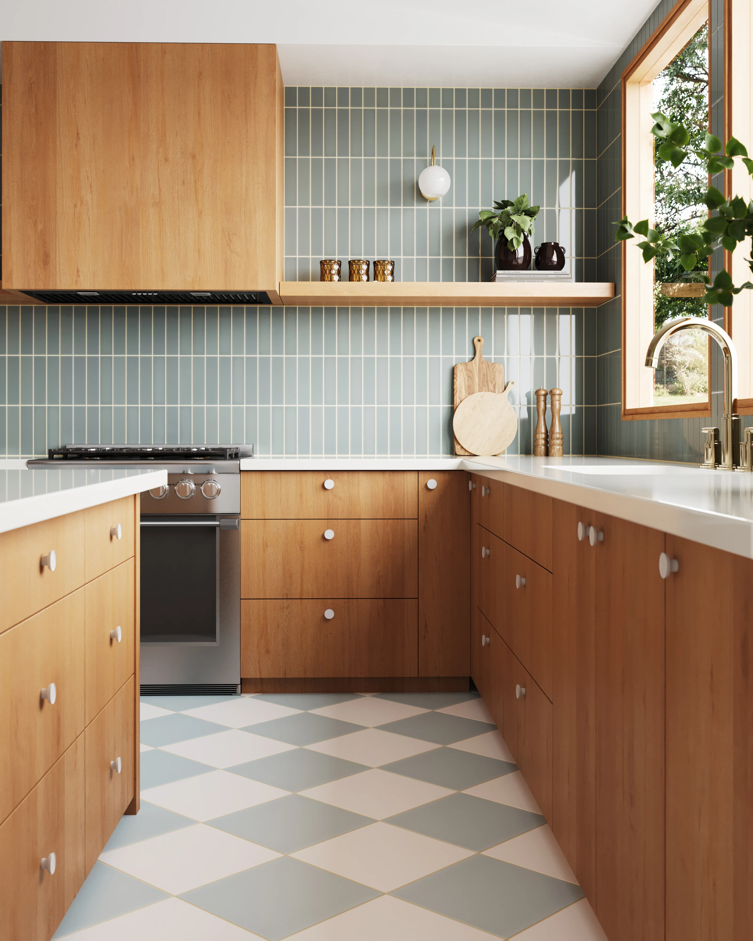 2x8 Natural Press Ceramic Tile in Hood River Gloss - Rockland Interiors Inc.