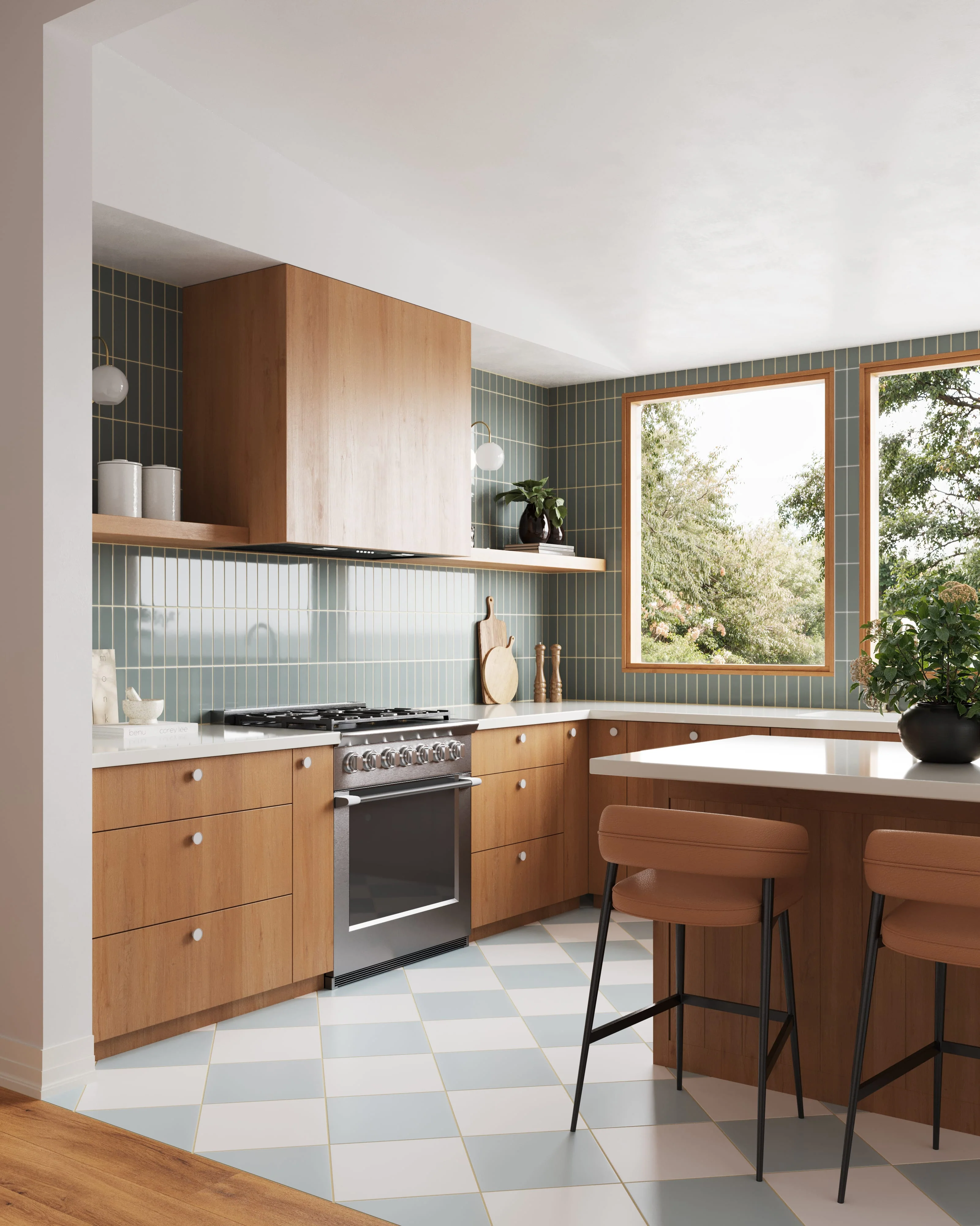 12x12 Natural Press Ceramic Tile in Salt Creek and Hood River - Rockland Interiors Inc.