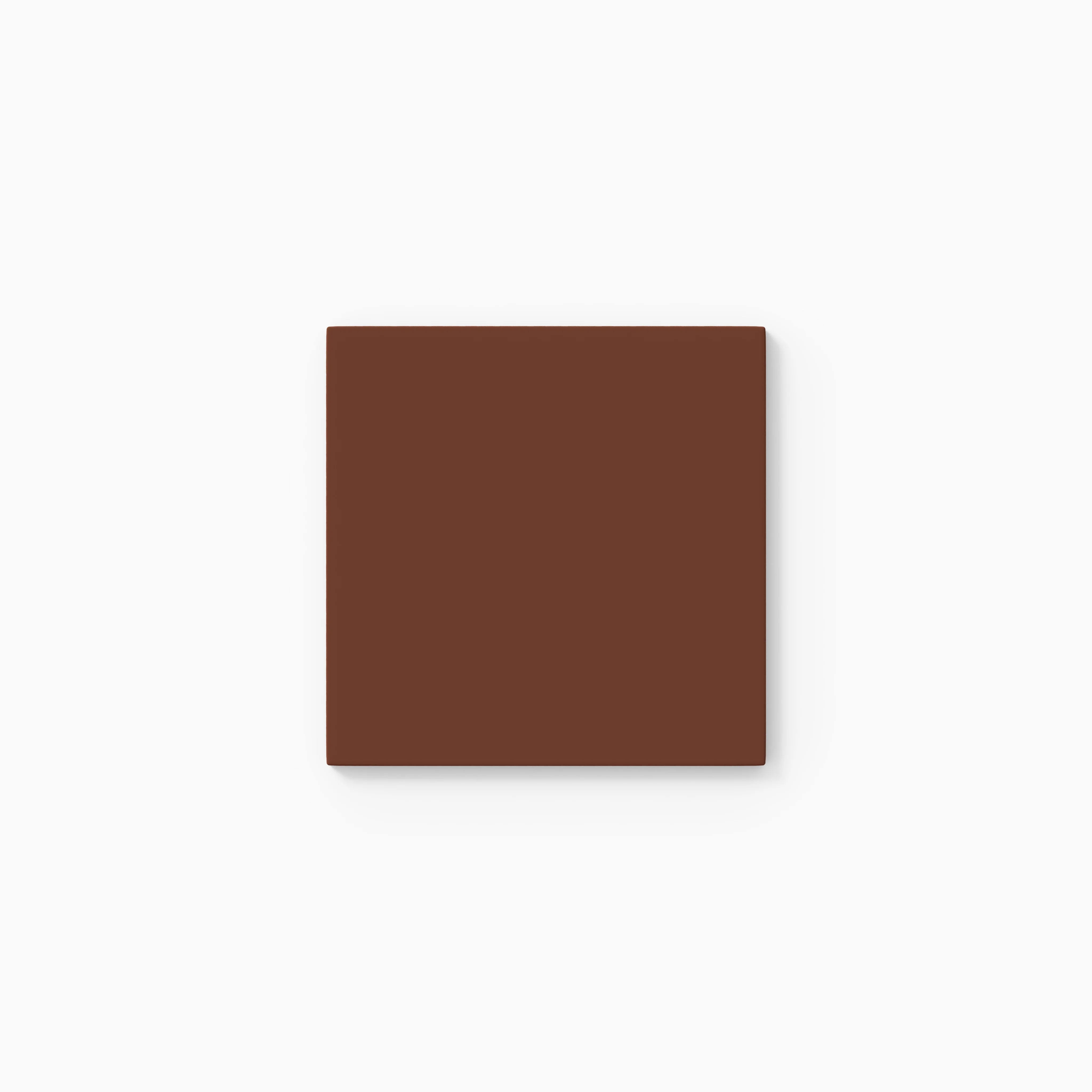 4x4 Natural Press Ceramic Tile in Red Iron Oxide Matte - Rockland Interiors Inc.