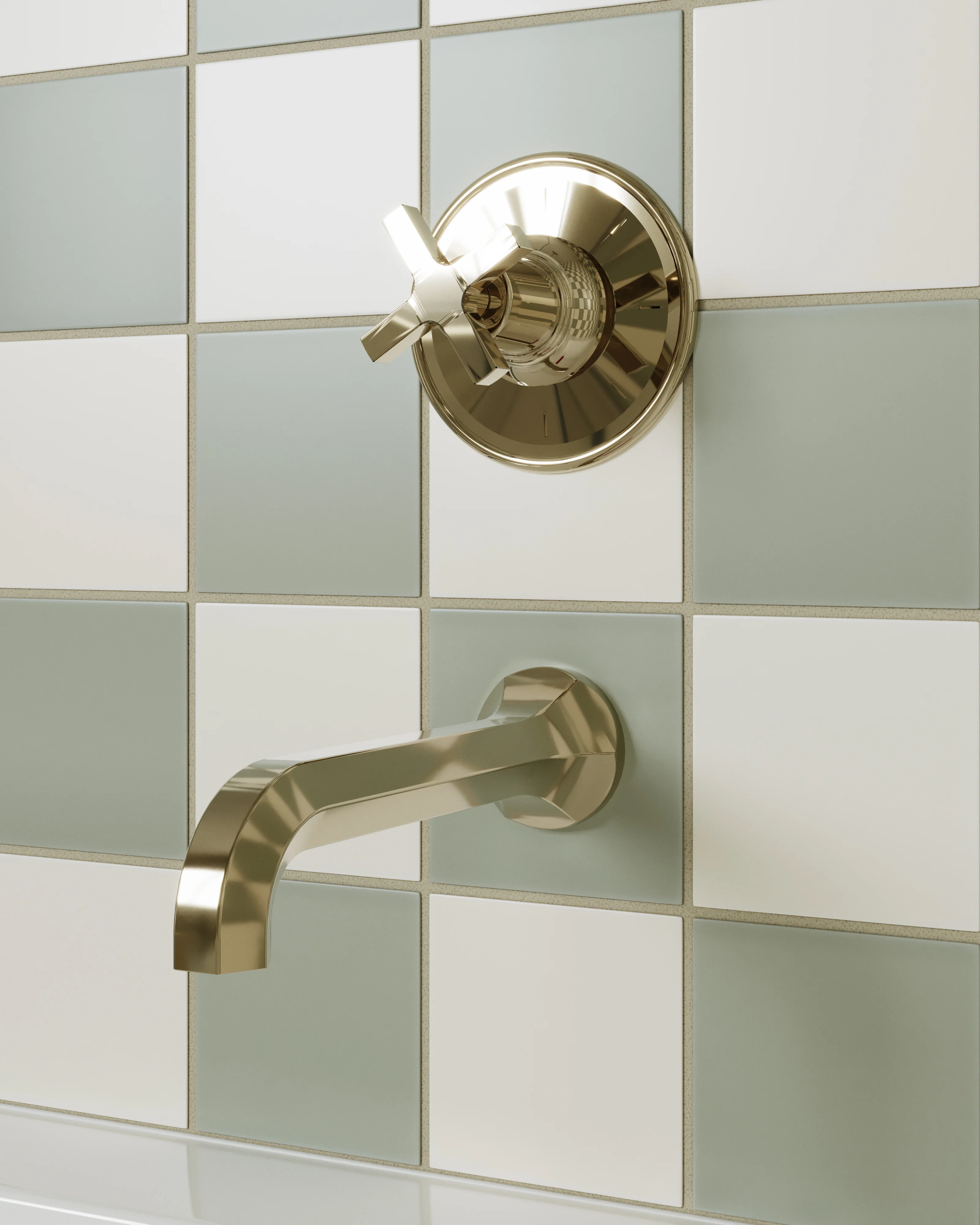4x4 Natural Press Ceramic Tile in Salt Creek Matte - Rockland Interiors Inc.