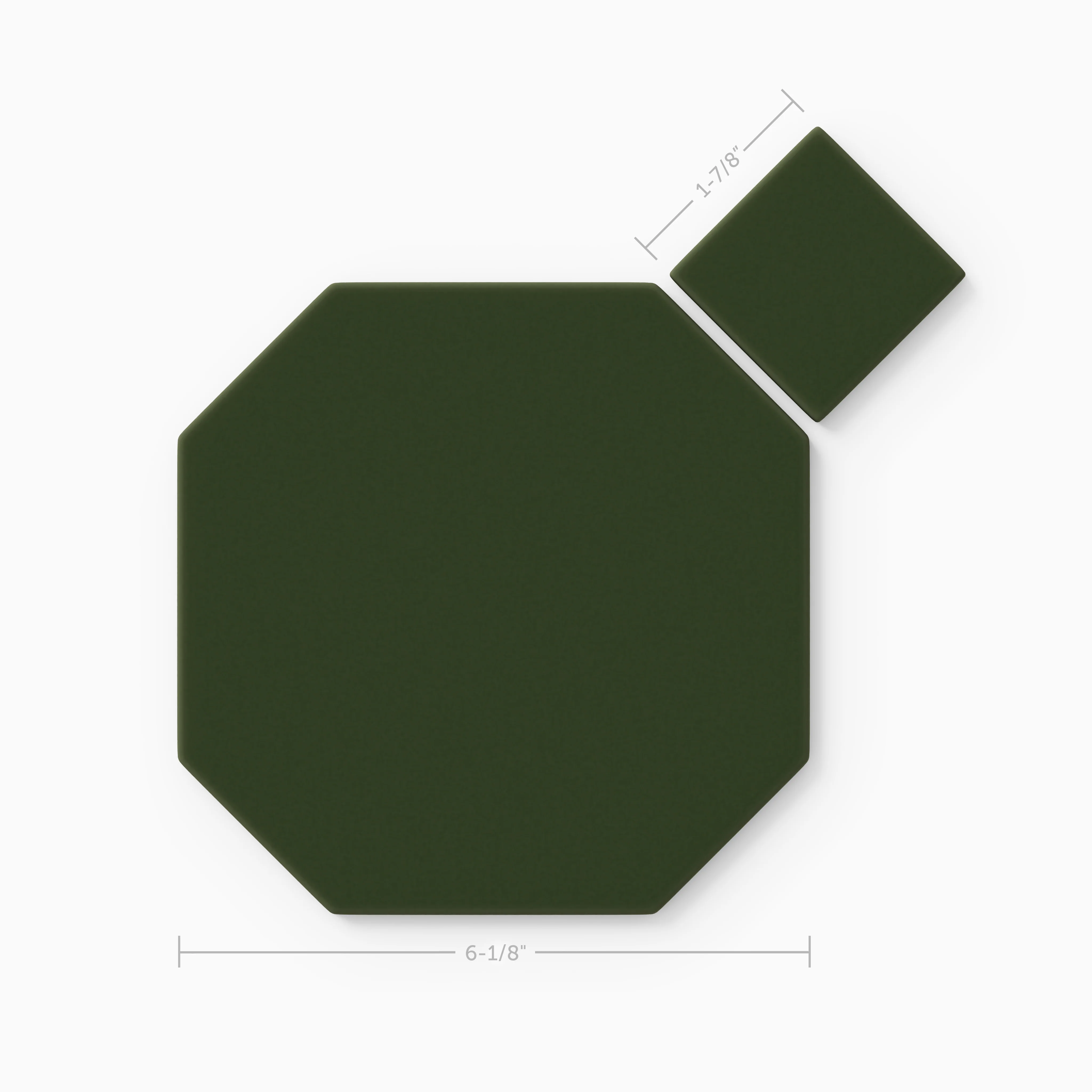 Gramercy Original Ceramic Tile in Hunter Green Matte - Rockland Interiors Inc.