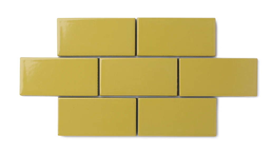 4x4 Natural Press Ceramic Tile in Azo Green Gloss - Rockland Interiors Inc.