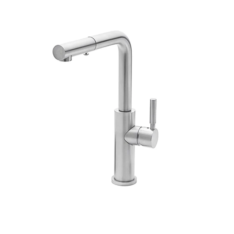 Kitchen Faucet Corsano 1 ST Lever ADA Ultra Stainless Steel Pull-Out Swivel 1 Hole 1.8 Gallons per Minute - Rockland Interiors Inc.
