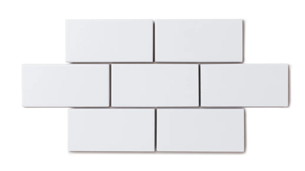 2x6 Natural Press Ceramic Tile in Tin Oxide Matte - Rockland Interiors Inc.