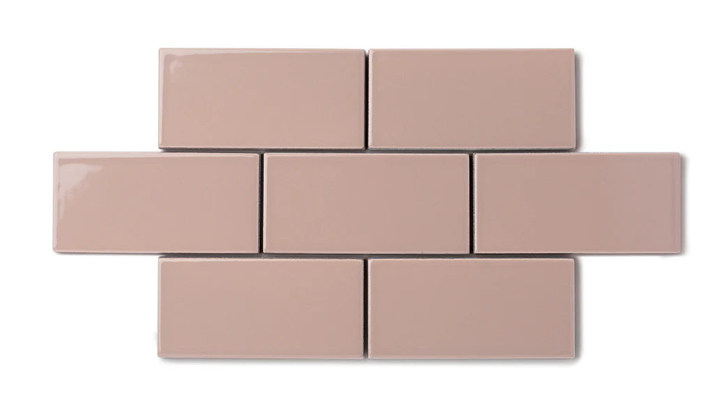 4x4 Natural Press Ceramic Tile in Red Jasper Gloss - Rockland Interiors Inc.